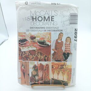 Vintage McCalls Home Decorating Essentials Pattern 2897 Christmas Holiday Decor